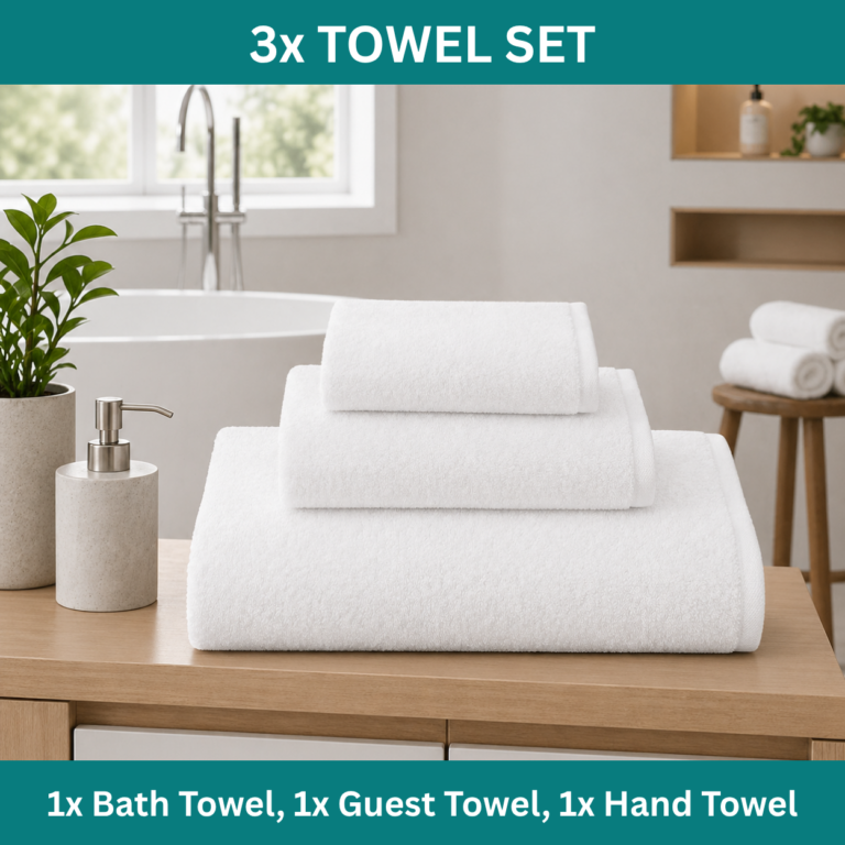 Luxury 3-Piece Cotton Towel Bale Set