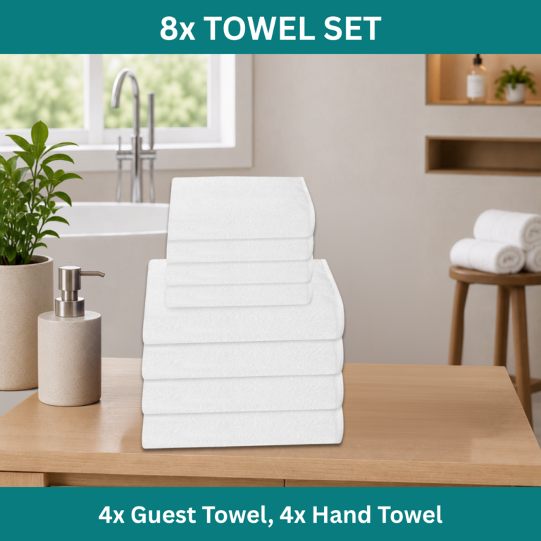 Premium 8-Piece Guest & Hand Towel Set