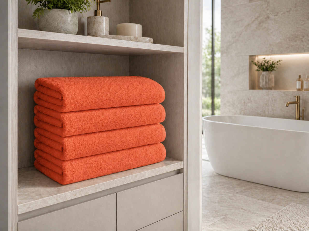 Luxury 500 GSM Cotton Bath Sheet Set – 4 Piece - Image 8
